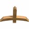 Ekena Millwork Bellingham Rough Sawn Timber Gable Bracket, Western Red Cedar, 36"W x 23"H x 4"D x 4"F, 15/12 Pitch GBW036X23X0404BEL00RWR - alternate 3